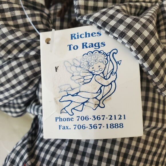 Riches To Rags 20" Hand Made Rag Doll With Tag "Kimmy" Folk Art American Design - Picture 3 of 14